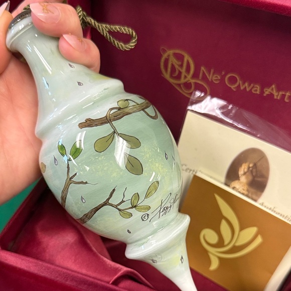 Neqwa Hand-Painted Holiday Ornament - wedding frog